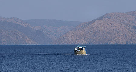 Supply boat, Lake Kariba, Zimbabwe