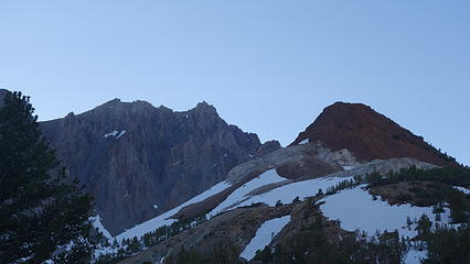 Chocolate Peak from the trail near Long Lake