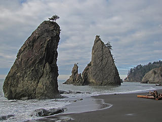 November afternoon,  Rialto Beach