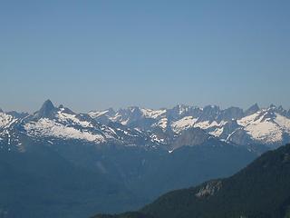 Picket Range in North Cascades from Lookout Mtn