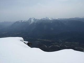 Looking across the Darrington valley from summit