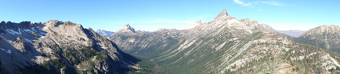 Pano from above Granite Pass.