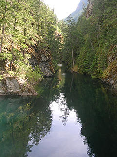 Looking up Devils Creek