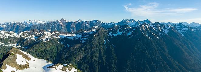 Looking out at LaCrosse Basin and Mount Anderson