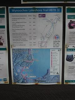 map of the loop trail, note the NW portion that follows the FSR