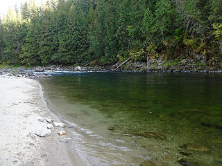 North Fork Clearwater River at Aquarius Campground.