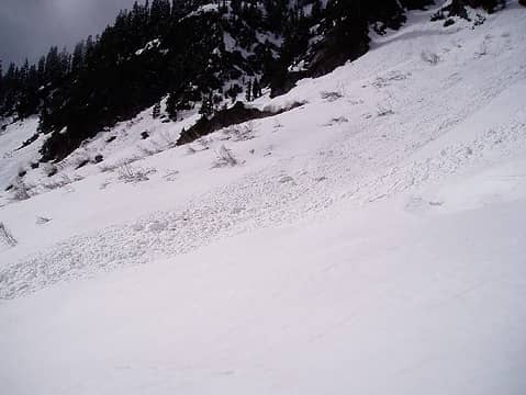 This is around Hemlock Pass. Well before the lake.... Looks as though there is some snow to me!!!!