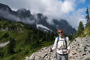 Nicole with Cascade Pass and Johannesburg, etc.