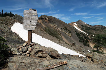 Cresting Slate Pass a couple minutes after leaving the car