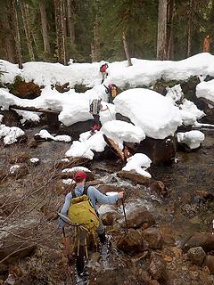 Crossing the creek