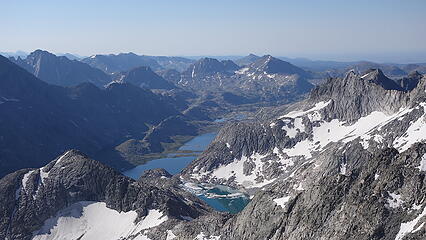 Titcomb and Summer Ice Lakes from West Twin