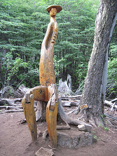 Gaucho in bosque tallado