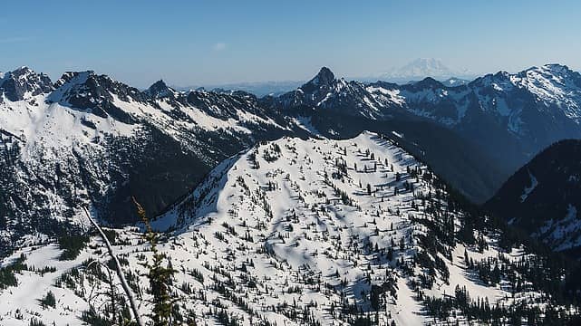 Looking at Hardscrabble Peak from Wild Snow