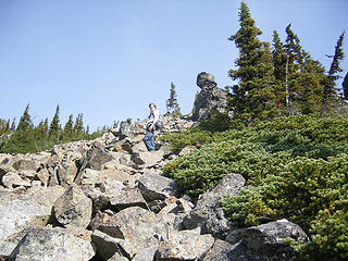 Todd on the boulders