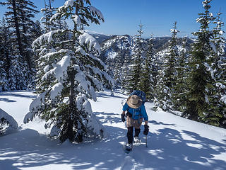 On the W Ridge of Pechugh Pk