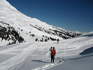 Bob and David being delayed by the scenery