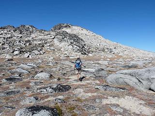 Barry heading across the Plateau towards Cannon