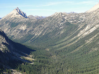 Swamp Creek valley and Mt. Hardy.