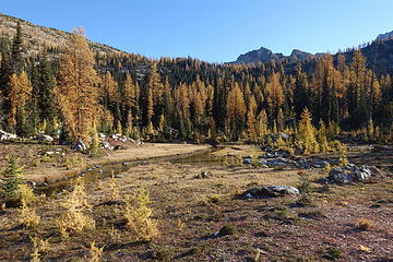 basin north of Snowy Lakes Pass