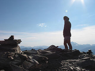 Don Checking Out The Views From White Chuck Summit