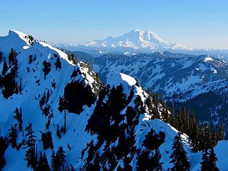 Snowy Ridge and Rainier