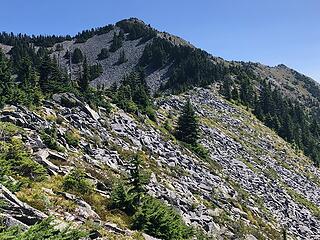 First summit views. It was still a long ways away.