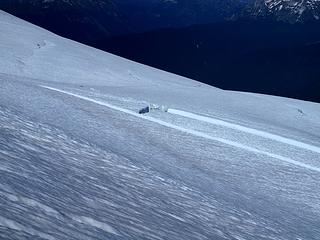 down towards suiattle river valley