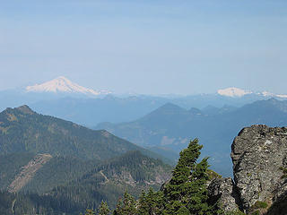 Mt Baker And Mt Shuksan From White Chuck Mtn