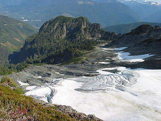 Crevased Glacier On Northwestern Slopes Of White Chuck Mtn
