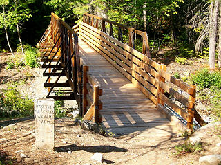 New Agnes Creek bridge