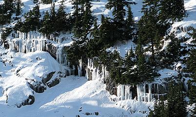 Icicles on the Rocks Above