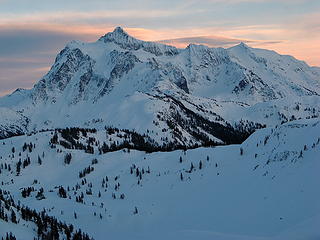 Shuksan falling into shadow