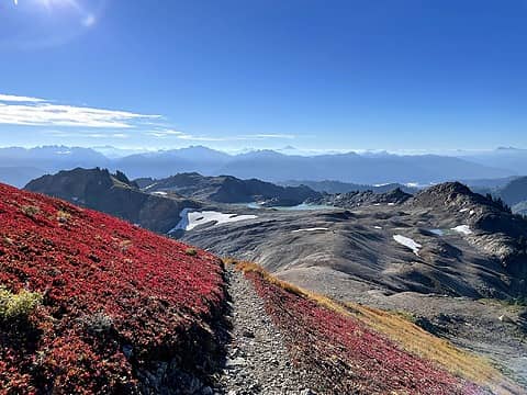 fiery Ptarmigan Trail on Mt Baker