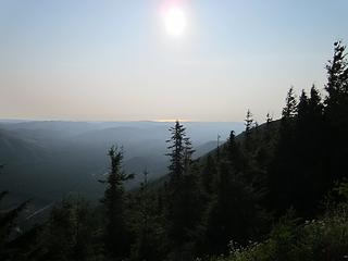 Pacific ocean from Snider Ridge