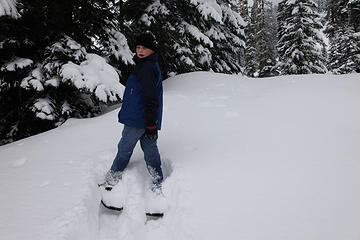 Hunter in the snow