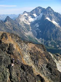 Descending last point before the summit