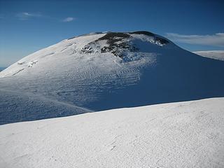 looking back up at Rainier