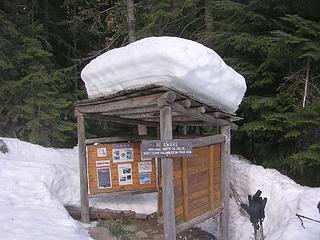 colchuck info kiosk in april