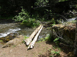 Creek to cross to get to other side of Tubal Cain trail.