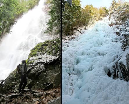 ...effect of the cold snap on the Falls.