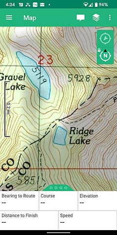 Pull up to the area you want to download maps for and note the layers icon and 3 dots to the top right