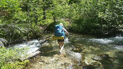 One of many creek crossings