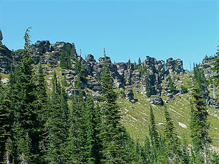 Rock formations on Chicago Peak