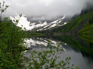 Misty reflections. 
Goat Lake hike, mtn loop Highway, WA, 6/19