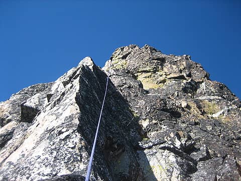 looking back up after my rappel