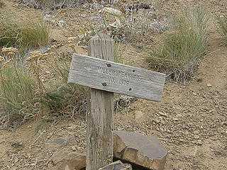 Miller Peak summit trail junction.