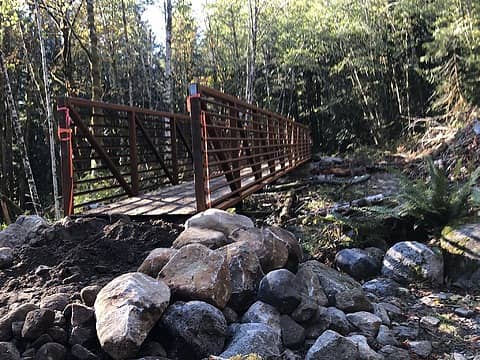 The new bridge at Big Blowout Creek
