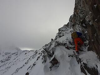 Scrambling the ridge