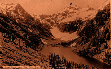 [i:56b0f8abed]Goat Lake near Big Four Inn, Juleen 1925.[/i:56b0f8abed] On the back in pencil: The most up to date resort in Wash.