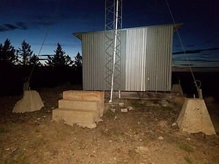 Bodie Mountain old lookout footings and steps